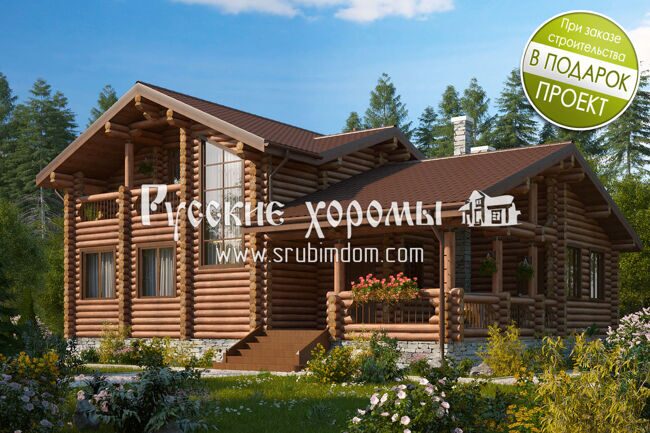 Банный комплекс из бревна 240 мм "Женева"
