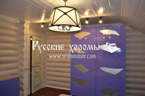 Отделка деревянного дома - электромонтажные работы в срубе